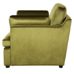 Green 37 Accent Chair with Plastic Legs and Decorative Pillows - Image 8