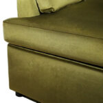 Green 37 Accent Chair with Plastic Legs and Decorative Pillows - Image 12
