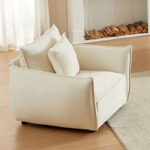44 Upholstered Arm Chair with Pillows - Image 4