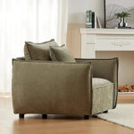 44 Upholstered Arm Chair with Pillows - Image 10