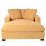 53.5 Chaise Lounge Chair with Solid Wood Legs and Comfort Pillows - Image 3
