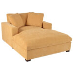 53.5 Chaise Lounge Chair with Solid Wood Legs and Comfort Pillows - Image 4