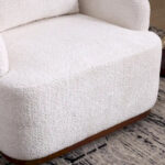 Swivel Barrel Chair, Comfy Round Accent Sofa Chair for Living Room, 360 Degree Swivel Barrel Club Chair - Image 8