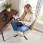Sutton Armless Computer Chair Without Wheels - Image 3