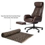 Adjustable Reclining Swivel High Back Home Office Chair with Footrest and Armrest - Image 28