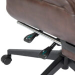Adjustable Reclining Swivel High Back Home Office Chair with Footrest and Armrest - Image 20