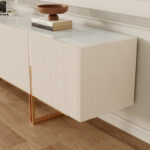 78.7 TV Stand, Entertainment Center with Faux Marble Top - Image 13