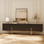 78.7 TV Stand, Entertainment Center with Faux Marble Top - Image 25