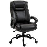 Executive Office Chair with Wide Seat, Computer Desk Chair with High Back, Adjustable Height and Swivel Wheels - Image 10
