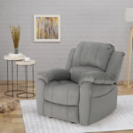 Manual Glider Recliner for Living Room, Bedroom, Grey - Image 4
