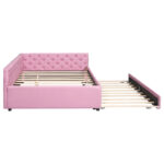 Full XL Solid Wood Platform Bed with Twin XL Trundle, Pine Frame - Image 11