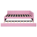 Full XL Solid Wood Platform Bed with Twin XL Trundle, Pine Frame - Image 14