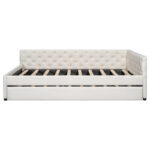Full XL Solid Wood Platform Bed with Twin XL Trundle, Pine Frame - Image 26