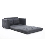 3-In-1 Upholstered Futon Sofa Convertible Floor Sofa Bed - Image 14