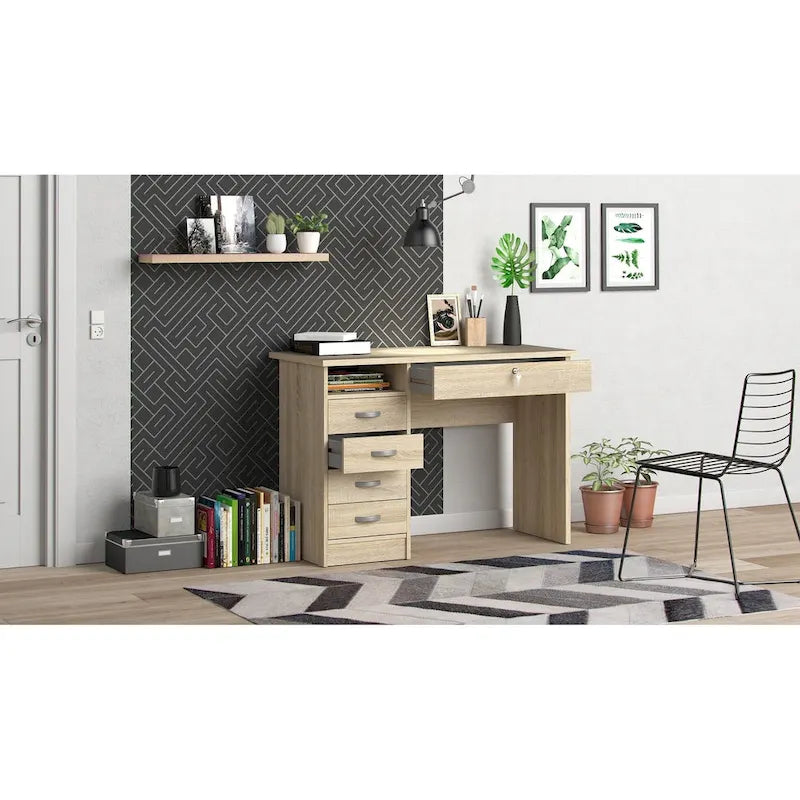 10722043691167_559414 Skylar 5-drawer Desk - Image 1