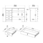 Skylar 5-drawer Desk - Image 12