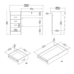 Skylar 5-drawer Desk - Image 45