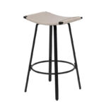 Counter Height Bar Stools, Backless Handwoven Kitchen Dining Chairs with Round Footrest Set of 2 PVC Weaving Pub Stool - Image 6