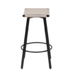 Counter Height Bar Stools, Backless Handwoven Kitchen Dining Chairs with Round Footrest Set of 2 PVC Weaving Pub Stool - Image 7