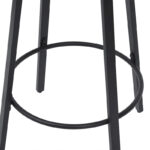 Counter Height Bar Stools, Backless Handwoven Kitchen Dining Chairs with Round Footrest Set of 2 PVC Weaving Pub Stool - Image 9