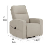 Lawson Power Lift Recliner Chair, Smoke Polyester, Foam Cushioned - Image 6