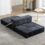 Convertible Sofa Bed,Modern Chenille Upholstered Sleeper Chair - Image 17