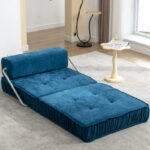 Convertible Sofa Bed,Modern Chenille Upholstered Sleeper Chair - Image 28