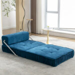 Convertible Sofa Bed,Modern Chenille Upholstered Sleeper Chair - Image 33