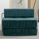 Convertible Sofa Bed,Modern Chenille Upholstered Sleeper Chair - Image 34
