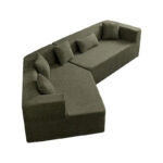127.5Polyester Modular Sectional Cloud Couch with Deep Seat, No Assembly Required, and Modern Minimalist Design - Image 8