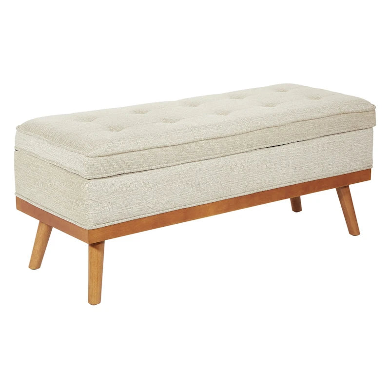 9227251646623_557702 OS Home and Office Furniture Model Katheryn Storage Bench - Linen - Image 1