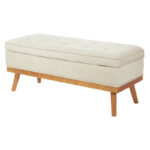 OS Home and Office Furniture Model Katheryn Storage Bench - Linen - Image 5