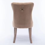 High-end Tufted Solid Wood Contemporary Velvet Upholstered Dining Chair - Image 6