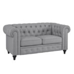 Emery Chesterfield Loveseat, Luxurious Comfort for Cozy Living Rooms, Mid-Century Modern couch, Elegance & Serenity - Image 11