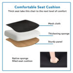 Adjustable Office Chair with Headrest Ergonomic Desk Chair High Back Mesh Office Chairs with Lumbar Support with Wheels - Image 18