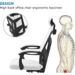 Adjustable Office Chair with Headrest Ergonomic Desk Chair High Back Mesh Office Chairs with Lumbar Support with Wheels - Image 35