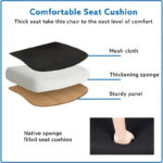 Adjustable Office Chair with Headrest Ergonomic Desk Chair High Back Mesh Office Chairs with Lumbar Support with Wheels - Image 37
