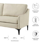 Corland Upholstered Fabric Sofa - Image 8