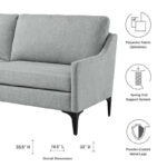 Corland Upholstered Fabric Sofa - Image 17
