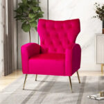 Abadiana Accent Tufted Chair with Metal Base by - Image 45