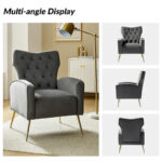 Abadiana Accent Tufted Chair with Metal Base by - Image 10