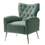 Abadiana Accent Tufted Chair with Metal Base by - Image 30