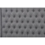 French Tufted Upholstered Dining Banquette Bench (Light Sand Fabric) - Image 3