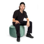 Belgique Velvety Indoor Pouf by - Image 15