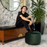 Belgique Velvety Indoor Pouf by - Image 18