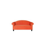 Traditional 3 Seater Sofa Velvet Solid Wood Frame Upholstered - Image 3