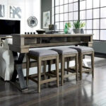 Sonoma Road Weathered Beaten Bark Antique Pewter Metal Upholstered Console Stool - 17x17x26 - Image 6