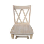 Unfinished Double X-back Stool - Image 8