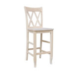 Unfinished Double X-back Stool - Image 14