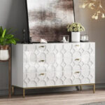 Wooden Storage 6 Drawer Double Dresser for Bedroom - Image 18
